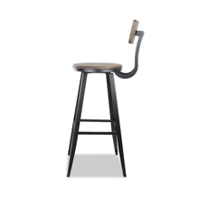 Load image into Gallery viewer, Ashley Rose Industrial Swivel Bar Stool - Black - Ashley Rose