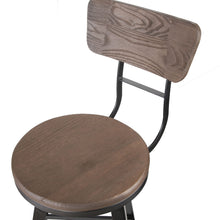 Load image into Gallery viewer, Ashley Rose Industrial Swivel Bar Stool - Black - Ashley Rose