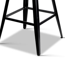 Load image into Gallery viewer, Ashley Rose Industrial Swivel Bar Stool - Black - Ashley Rose