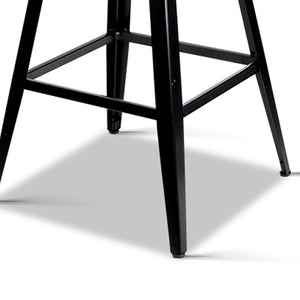 Ashley Rose Industrial Swivel Bar Stool - Black - Ashley Rose