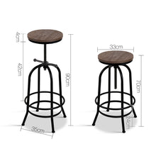 Load image into Gallery viewer, Ashley Rose Rustic Industrial Round Bar Stool - Ashley Rose