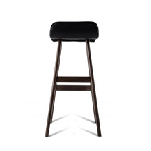 Load image into Gallery viewer, Ashley Rose Set of 2 PU Leather and Wood Bar Stool - Black - Ashley Rose