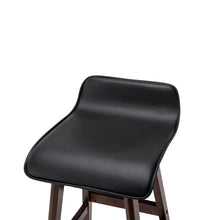 Load image into Gallery viewer, Ashley Rose Set of 2 PU Leather and Wood Bar Stool - Black - Ashley Rose