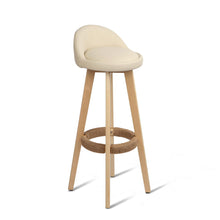 Load image into Gallery viewer, Ashley Rose Set of 2 PU Leather Bar Stools - Beige - Ashley Rose