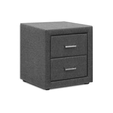 Load image into Gallery viewer, Ashley Rose Fabric Bedside Table - Grey - Ashley Rose