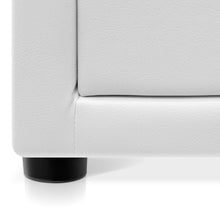 Load image into Gallery viewer, Ashley Rose PVC Leather Bedside Table - White - Ashley Rose