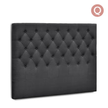 Load image into Gallery viewer, Ashley Rose Queen Size Upholstered Fabric Headboard - Charcoal - Ashley Rose