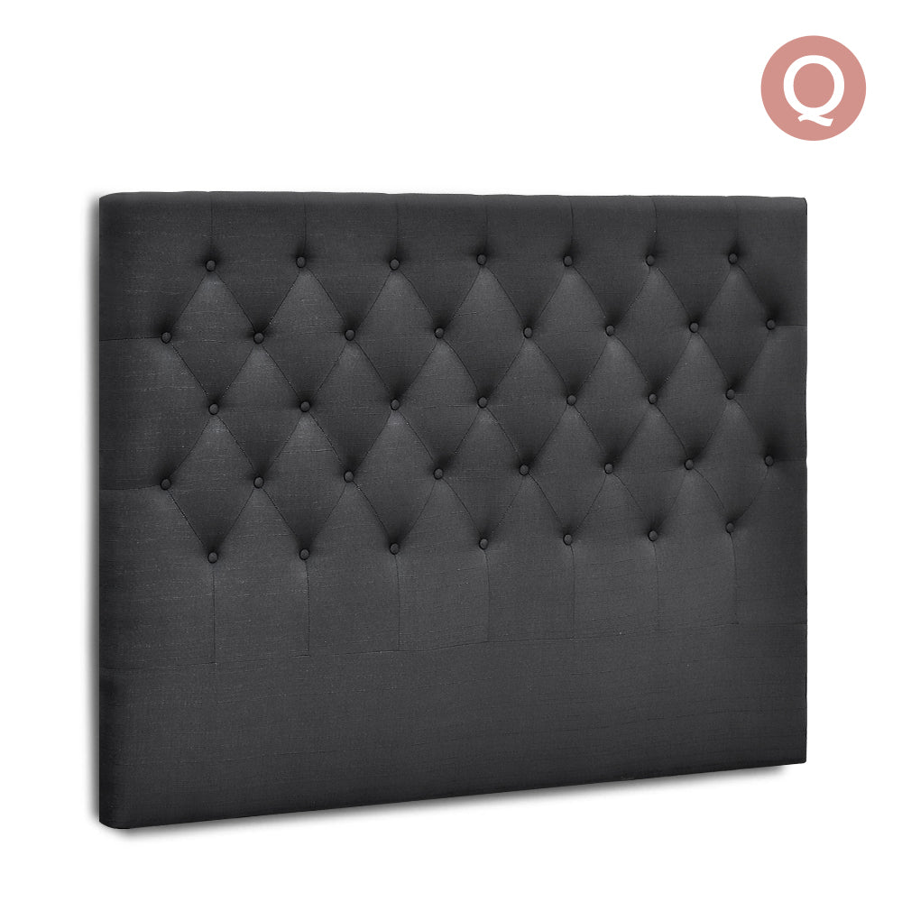 Ashley Rose Queen Size Upholstered Fabric Headboard - Charcoal - Ashley Rose