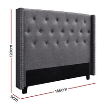 Load image into Gallery viewer, Ashley Rose LUCA Queen Size Bed Head Headboard Bedhead Leather Base Frame - Ashley Rose