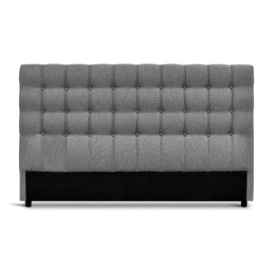 Ashley Rose King Size Upholstered Fabric Headboard - Grey - Ashley Rose