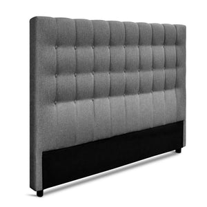 Ashley Rose King Size Upholstered Fabric Headboard - Grey - Ashley Rose