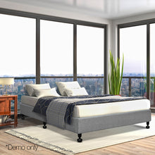 Load image into Gallery viewer, Ashley Rose Double Size Fabric and Wood Bed Frame - Grey - Ashley Rose