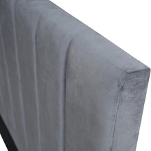 Load image into Gallery viewer, Ashley Rose King Size Fabric Bed Headboard - Charcoal - Ashley Rose