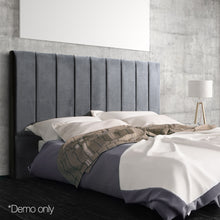 Load image into Gallery viewer, Ashley Rose King Size Fabric Bed Headboard - Charcoal - Ashley Rose