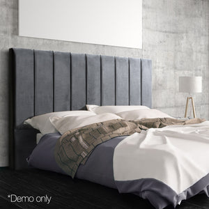 Ashley Rose King Size Fabric Bed Headboard - Charcoal - Ashley Rose