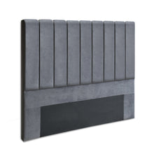 Load image into Gallery viewer, Ashley Rose Queen Size Fabric Bed Headboard - Charcoal - Ashley Rose