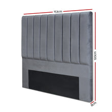 Load image into Gallery viewer, Ashley Rose Queen Size Fabric Bed Headboard - Charcoal - Ashley Rose