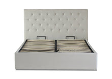 Load image into Gallery viewer, Alabama Fabric Double Gas Lift Ottoman Storage Bed Beige/Cream - Ashley Rose