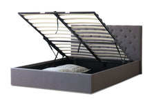 Load image into Gallery viewer, Alabama Fabric King Single Gas Lift Ottoman Storage Bed Grey - Ashley Rose