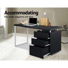 Load image into Gallery viewer, Ashley Rose Metal Desk with 3 Drawers - Black - Ashley Rose