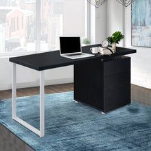 Load image into Gallery viewer, Ashley Rose Metal Desk with 3 Drawers - Black - Ashley Rose