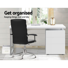 Load image into Gallery viewer, Ashley Rose Metal Desk with 3 Drawers - White - Ashley Rose