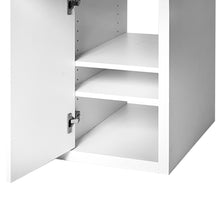 Load image into Gallery viewer, Ashley Rose Metal Desk With Storage Cabinets - White - Ashley Rose