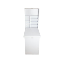 Load image into Gallery viewer, Ashley Rose Foldable Desk with Bookshelf - White - Ashley Rose