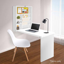 Load image into Gallery viewer, Ashley Rose Foldable Desk with Bookshelf - White - Ashley Rose