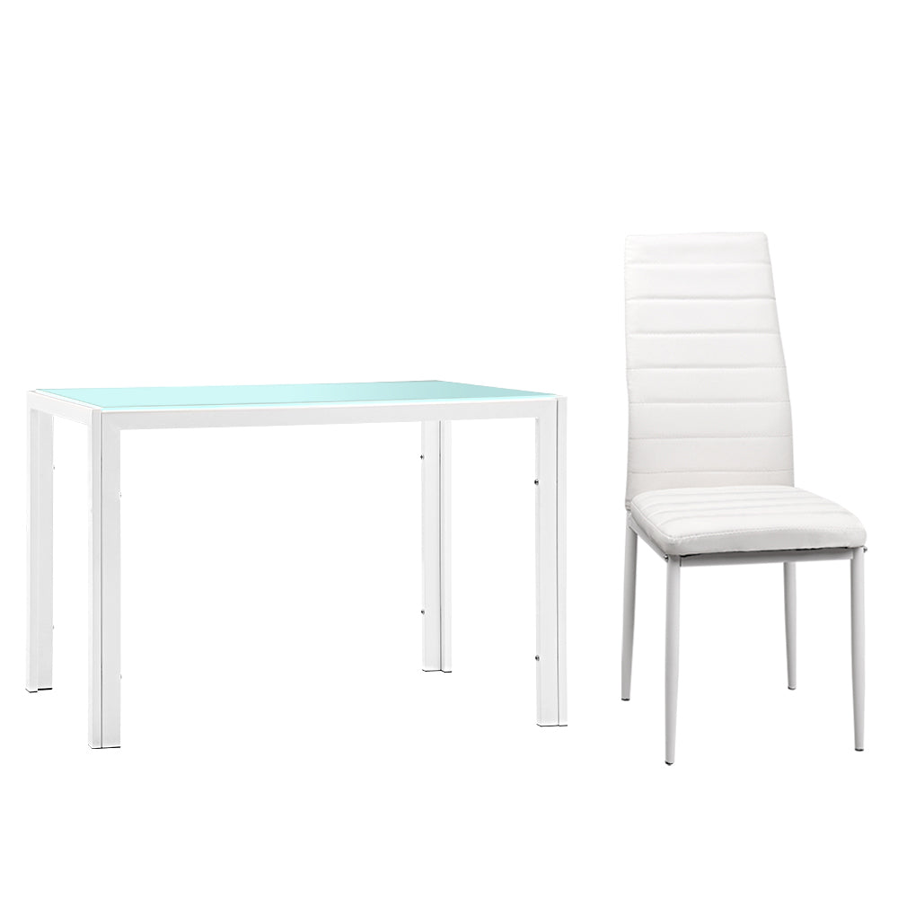 Ashley Rose 5 Piece Dining Table Set - White - Ashley Rose