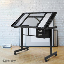 Load image into Gallery viewer, Ashley Rose Adjustable Drawing Desk - Black and Grey - Ashley Rose