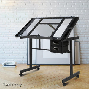 Ashley Rose Adjustable Drawing Desk - Black and Grey - Ashley Rose