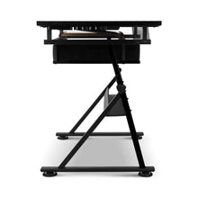 Load image into Gallery viewer, Ashley Rose Tilt Drafting Table Stool Set - Natural &amp; Black - Ashley Rose