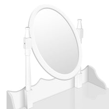 Load image into Gallery viewer, Ashley Rose Single Drawer Dressing Table with Mirror - White - Ashley Rose