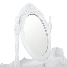 Load image into Gallery viewer, Ashley Rose 4 Drawer Dressing Table with Mirror - White - Ashley Rose