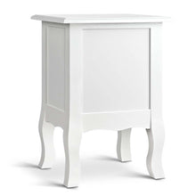 Load image into Gallery viewer, Bedside Table French Provincial Lamp Cabinet 2 Drawers White - Ashley Rose