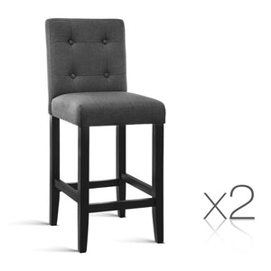 Ashley Rose Set of 2 French Provincial Dining Chair - Charcoal - Ashley Rose