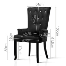 Load image into Gallery viewer, Ashley Rose French Provincial Dining Chair - Black - Ashley Rose