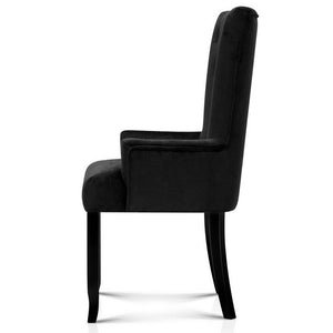 Ashley Rose French Provincial Dining Chair - Black - Ashley Rose