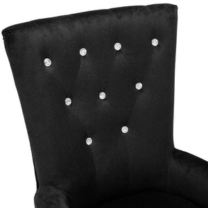 Ashley Rose French Provincial Dining Chair - Black - Ashley Rose