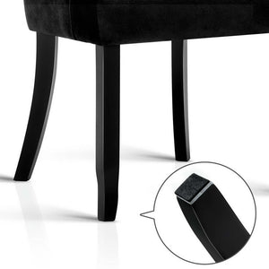 Ashley Rose French Provincial Dining Chair - Black - Ashley Rose