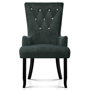 Ashley Rose French Provincial Dining Chair - Grey - Ashley Rose