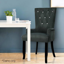 Load image into Gallery viewer, Ashley Rose French Provincial Dining Chair - Grey - Ashley Rose