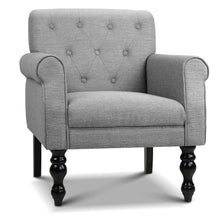 Load image into Gallery viewer, Ashley Rose Wingback Fabric Accent Armchair - Grey - Ashley Rose