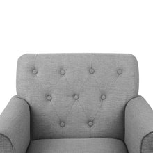 Load image into Gallery viewer, Ashley Rose Wingback Fabric Accent Armchair - Grey - Ashley Rose