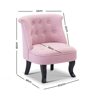 Ashley Rose Kids Lorraine Chair - Pink - Ashley Rose