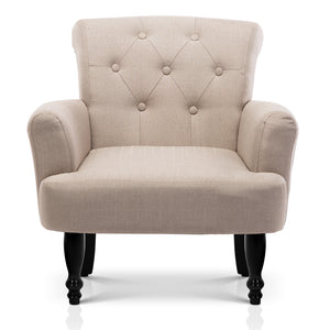 Ashley Rose French Lorraine Chair Retro Wing - Taupe - Ashley Rose