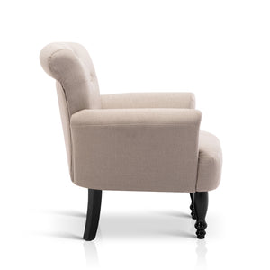 Ashley Rose French Lorraine Chair Retro Wing - Taupe - Ashley Rose