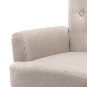 Ashley Rose French Lorraine Chair Retro Wing - Taupe - Ashley Rose