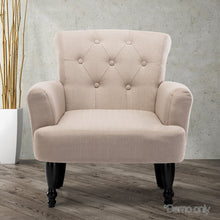 Load image into Gallery viewer, Ashley Rose French Lorraine Chair Retro Wing - Taupe - Ashley Rose